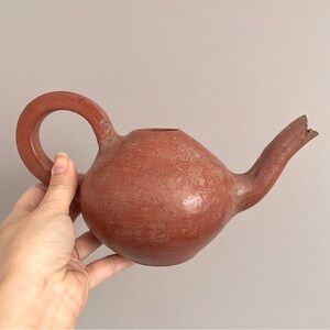 Handmade Clay Terracotta Watering Pot